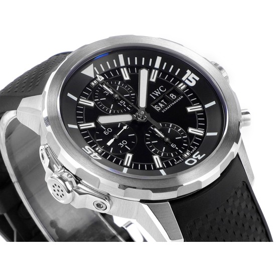 IWC-Aquatimer Chrono 44mm Black/Stk SS/RU KTS A7750