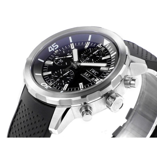 IWC-Aquatimer Chrono 44mm Black/Stk SS/RU KTS A7750