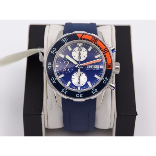 IWC-Aquatimer Chronograph IW376711 Blue/Orange Bezel Blue Dial SS/RU IWSF A7750