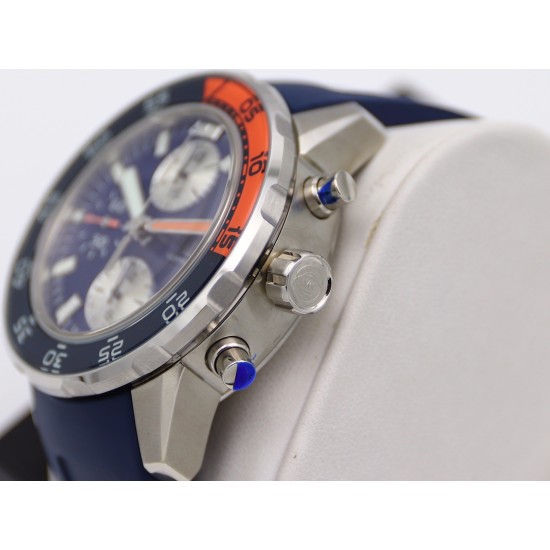 IWC-Aquatimer Chronograph IW376711 Blue/Orange Bezel Blue Dial SS/RU IWSF A7750
