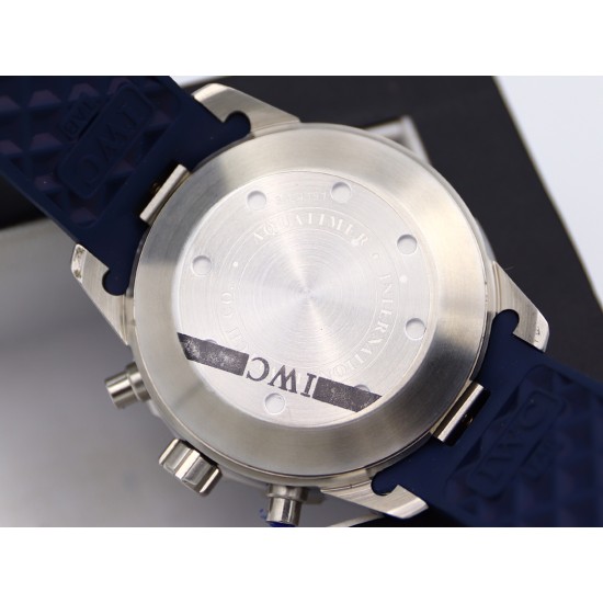 IWC-Aquatimer Chronograph IW376711 Blue/Orange Bezel Blue Dial SS/RU IWSF A7750