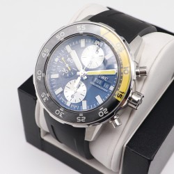 IWC-Aquatimer Chronograph IW376711 44mm Black/Yellow Bezel Black Dial SS/RU IWSF A7750