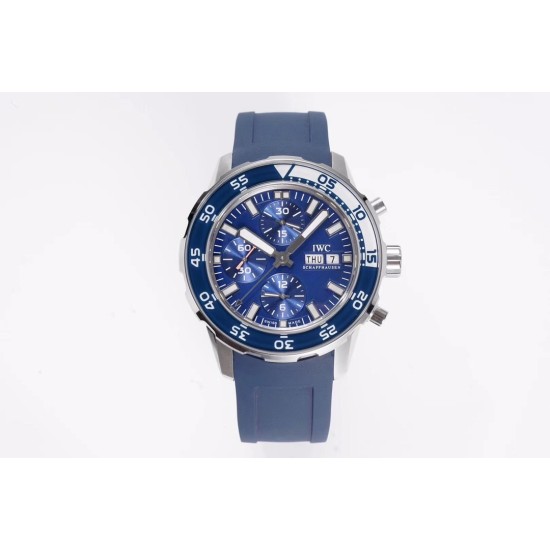 IWC-Aquatimer Chronograph IW376711 Blue/White Bezel Blue Dial SS/RU IWSF A7750