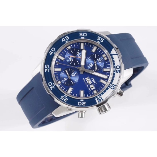 IWC-Aquatimer Chronograph IW376711 Blue/White Bezel Blue Dial SS/RU IWSF A7750