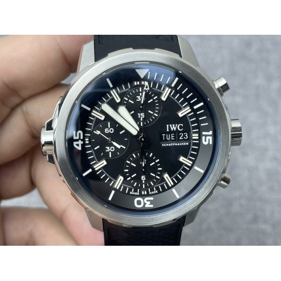 IWC-Aquatimer Chrono IW376805 44mm Black/Stk SS/RU IWSF A7750