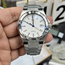 IWC-Ingeniuer Automatic 40mm SS/SS Patterned White Dial V7F A2892