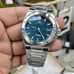 IWC-Ingeniuer Automatic 40mm SS/SS Patterned Blue Dial V7F A2892