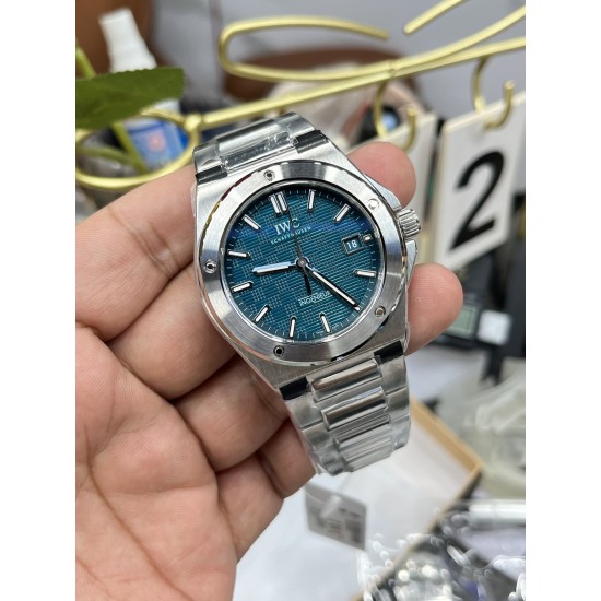 IWC-Ingeniuer Automatic 40mm SS/SS Patterned Blue Dial V7F A2892