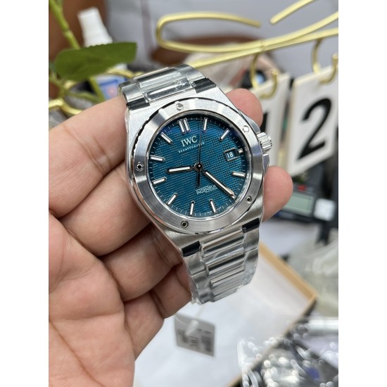 IWC-Ingeniuer Automatic 40mm SS/SS Patterned Blue Dial V7F A2892