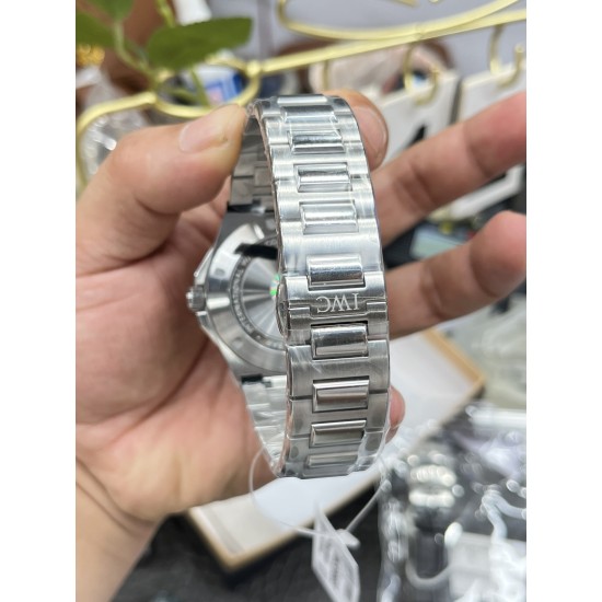 IWC-Ingeniuer Automatic 40mm SS/SS Patterned Blue Dial V7F A2892