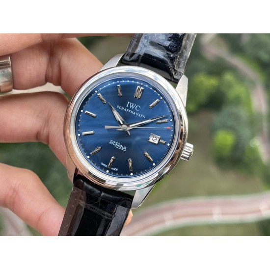 Vintage Ingenieur 42mm SS/LE Blue AIF Miyota 9015 Mod