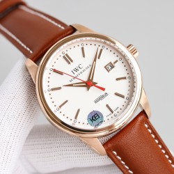 Vintage Ingenieur 42mm RG/LE White K6F Miyota 9015 Mod