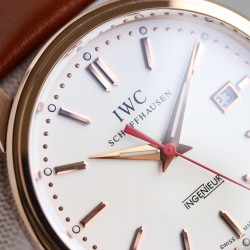 Vintage Ingenieur 42mm RG/LE White K6F Miyota 9015 Mod