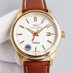 Vintage Ingenieur 42mm YG/LE White K6F Miyota 9015 Mod