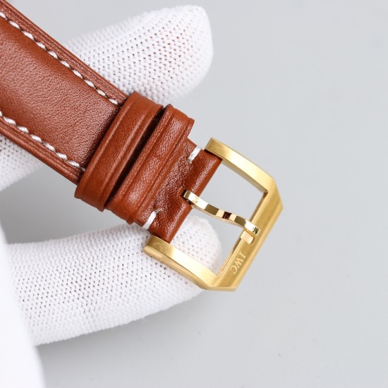 Vintage Ingenieur 42mm YG/LE White K6F Miyota 9015 Mod