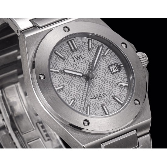 IWC-Ingeniuer Automatic 40mm SS/SS Patterned Grey Dial GHF A9015
