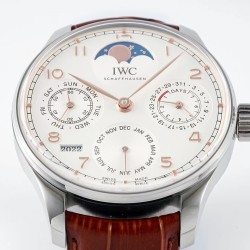 IWC-Portugieser Perpetual Calendar 5033 42mm SS/LE White Dial APSF A52010