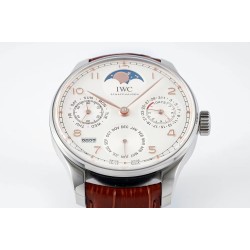 IWC-Portugieser Perpetual Calendar 5033 42mm SS/LE White Dial APSF A52010