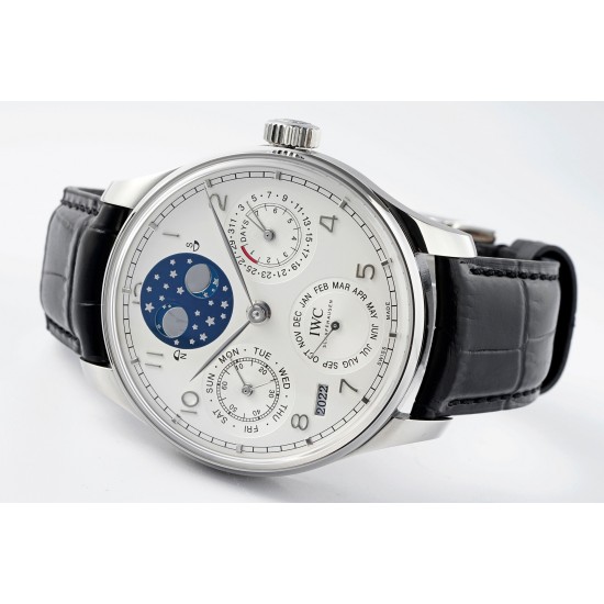 IWC-Portugieser Perpetual Calendar 5034 42mm SS/LE White/Num APSF A52010