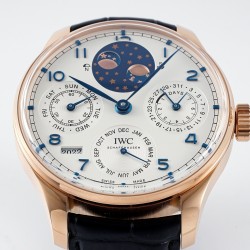 IWC-Portugieser Perpetual Calendar 5034 42mm RG/LE White/Num APSF A52010