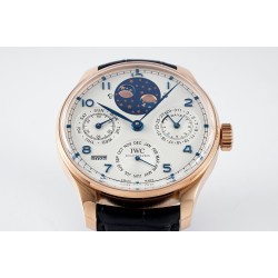 IWC-Portugieser Perpetual Calendar 5034 42mm RG/LE White/Num APSF A52010