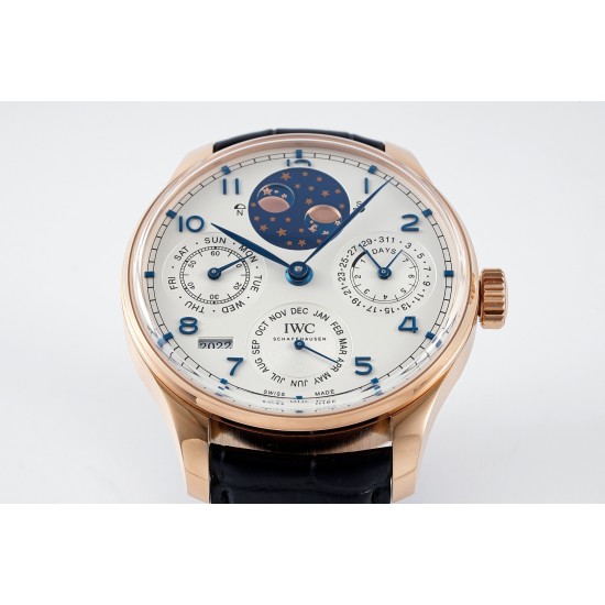 IWC-Portugieser Perpetual Calendar 5034 42mm RG/LE White/Num APSF A52010