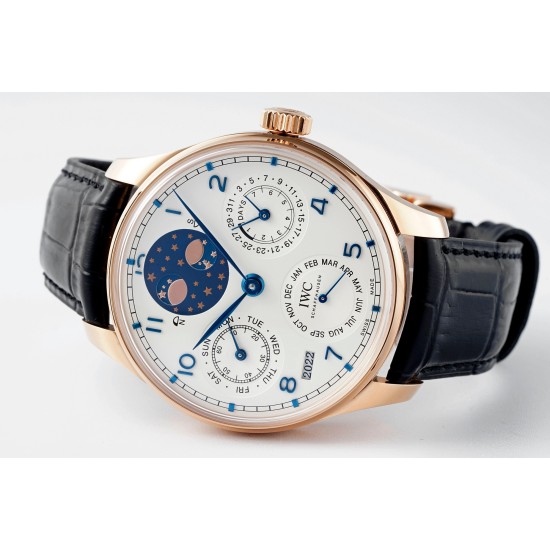 IWC-Portugieser Perpetual Calendar 5034 42mm RG/LE White/Num APSF A52010