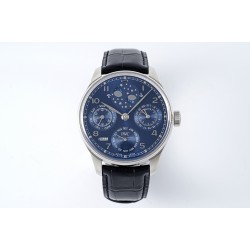IWC-Portugieser Perpetual Calendar 5034 42mm SS/LE Blue/Num APSF A52010