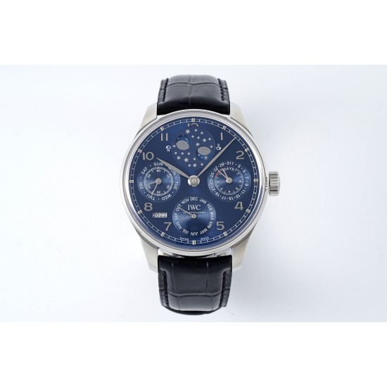 IWC-Portugieser Perpetual Calendar 5034 42mm SS/LE Blue/Num APSF A52010