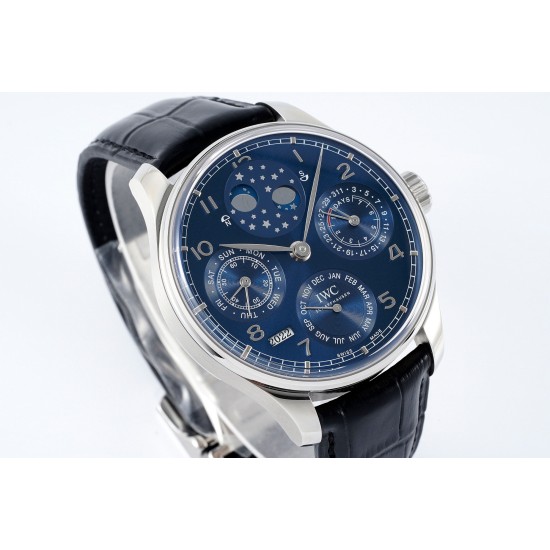 IWC-Portugieser Perpetual Calendar 5034 42mm SS/LE Blue/Num APSF A52010