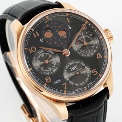 IWC-Portugieser Perpetual Calendar 5034 42mm RG/LE Black/Num APSF A52010