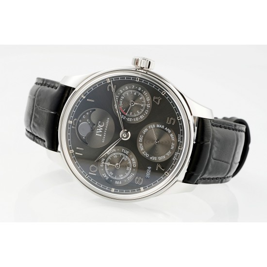IWC-Portugieser Perpetual Calendar 5034 42mm SS/LE Black/Num APSF A52010