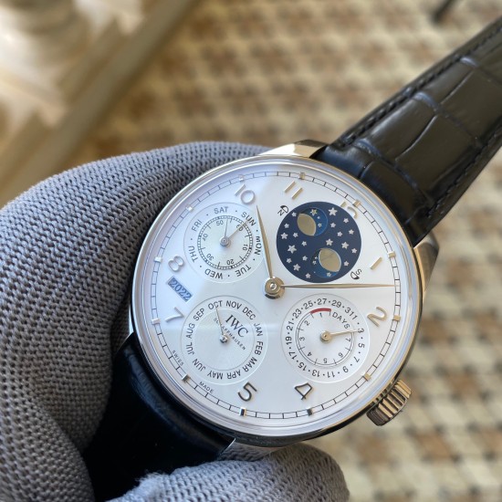 IWC-Portugieser Perpetual Calendar 5034 42mm SS/LE White/Num APSF A52010