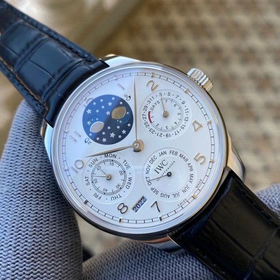 IWC-Portugieser Perpetual Calendar 5034 42mm SS/LE White/Num APSF A52010