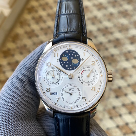 IWC-Portugieser Perpetual Calendar 5034 42mm SS/LE White/Num APSF A52010