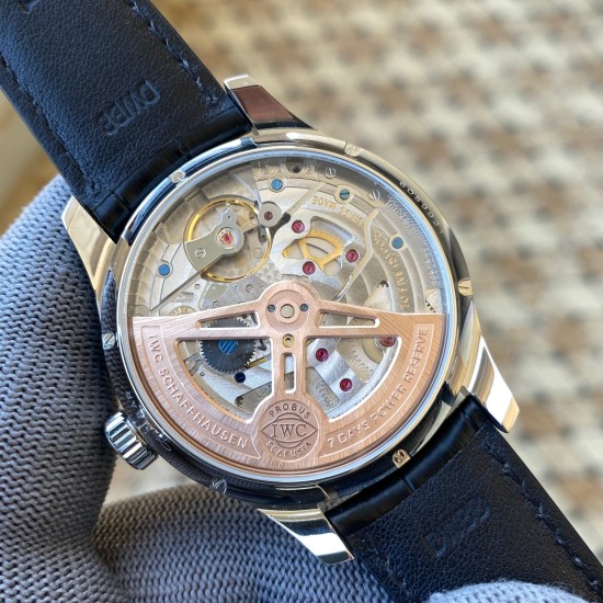 IWC-Portugieser Perpetual Calendar 5034 42mm SS/LE Blue/Num APSF A52010