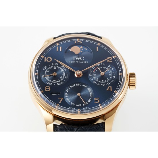 IWC-Portugieser Perpetual Calendar 3033 RG/LE Blue/Num APSF A52010