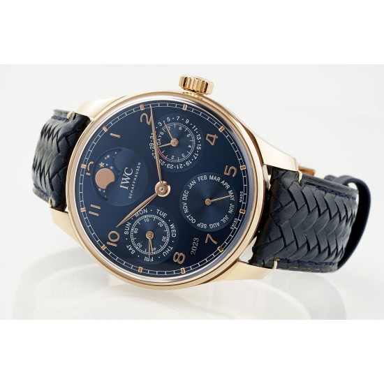 IWC-Portugieser Perpetual Calendar 3033 RG/LE Blue/Num APSF A52010