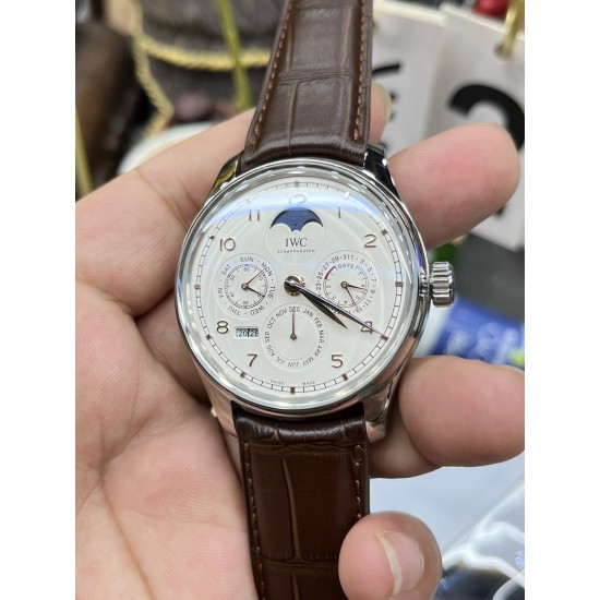 IWC-Portugieser Perpetual Calendar 5033 42mm SS/LE White/Num V9F A52610