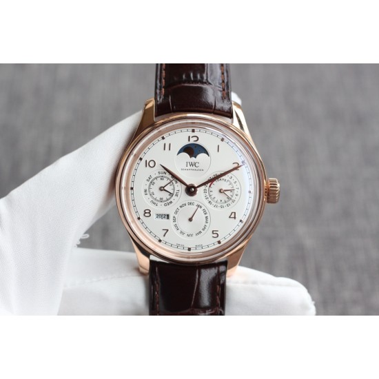 IWC-Portugieser Perpetual Calendar 5033 42mm RG/LE White/Num V9F A52610