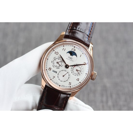 IWC-Portugieser Perpetual Calendar 5033 42mm RG/LE White/Num V9F A52610