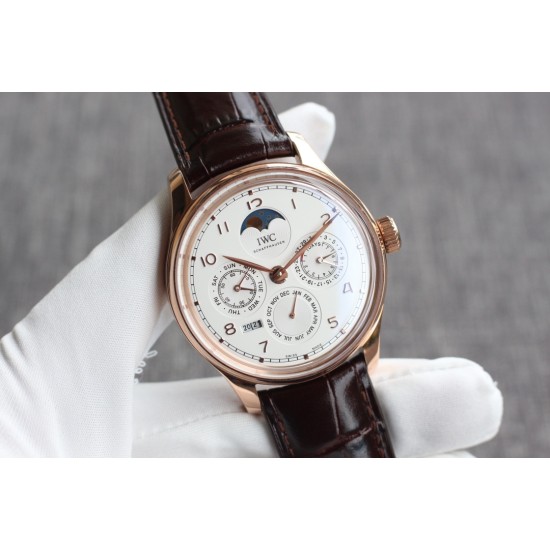 IWC-Portugieser Perpetual Calendar 5033 42mm RG/LE White/Num V9F A52610