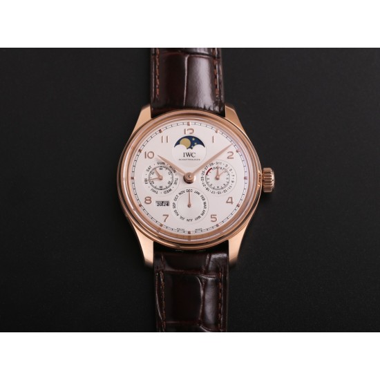 IWC-Portugieser Perpetual Calendar 5033 42mm RG/LE White/Num V9F A52610