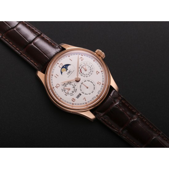 IWC-Portugieser Perpetual Calendar 5033 42mm RG/LE White/Num V9F A52610