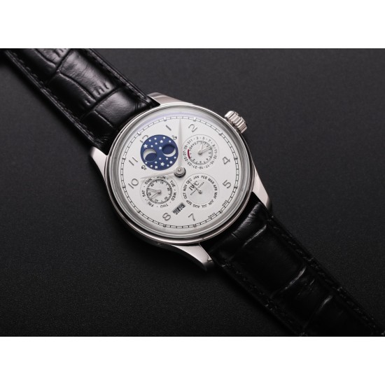 IWC-Portugieser Perpetual Calendar 5033 42mm SS/LE White/Num V9F A52610