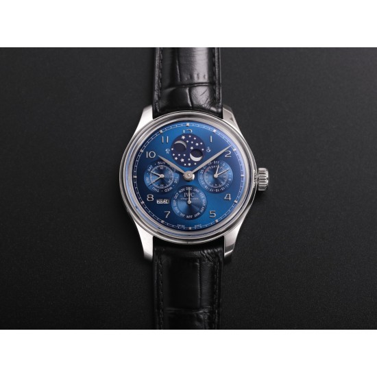 IWC-Portugieser Perpetual Calendar 5033 42mm SS/LE Blue/Num V9F A52610