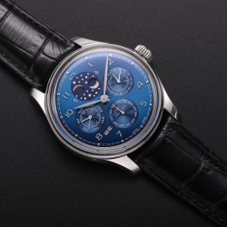 IWC-Portugieser Perpetual Calendar 5033 42mm SS/LE Blue/Num V9F A52610