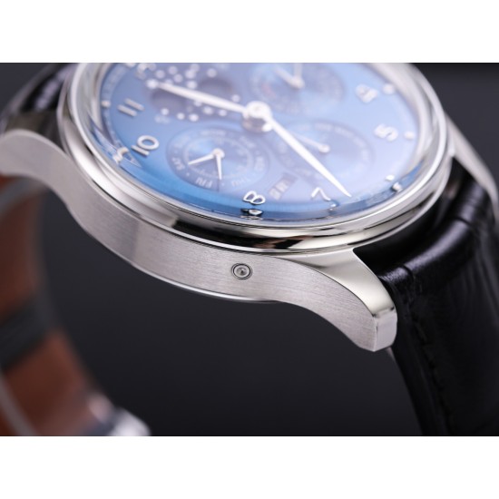 IWC-Portugieser Perpetual Calendar 5033 42mm SS/LE Blue/Num V9F A52610