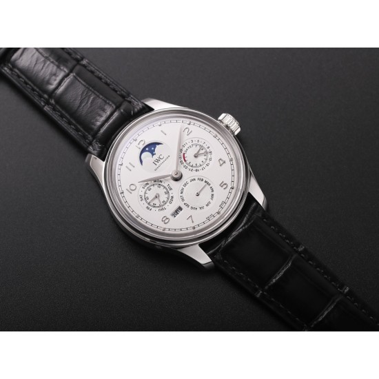 IWC-Portugieser Perpetual Calendar 5033 42mm SS/LE White/Num V9F A52610