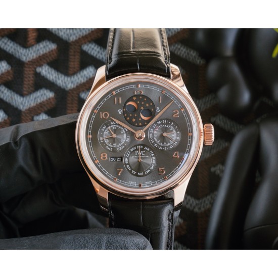 IWC-Portugieser Perpetual Calendar 5033 42mm RG/LE Grey/Num V9F A52610